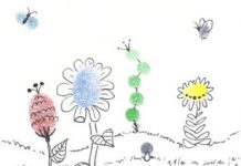 Dấu in tay của con lúc 3 tháng tuổi