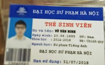Tấm thẻ sinh viên